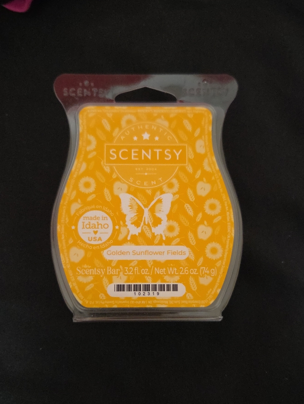 Scentsy Golden Sunflower Fields Wax Bar - Yellow